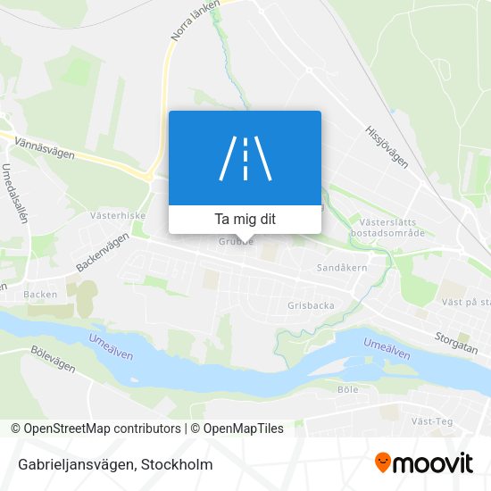 Gabrieljansvägen karta