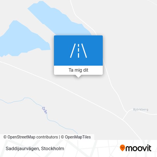 Saddijaurvägen karta