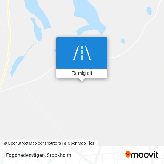 Fogdhedenvägen karta