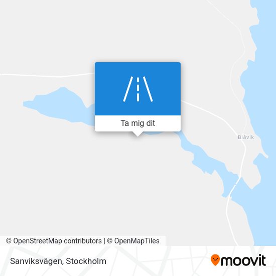 Sanviksvägen karta