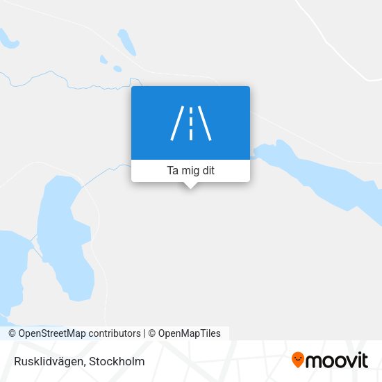 Rusklidvägen karta