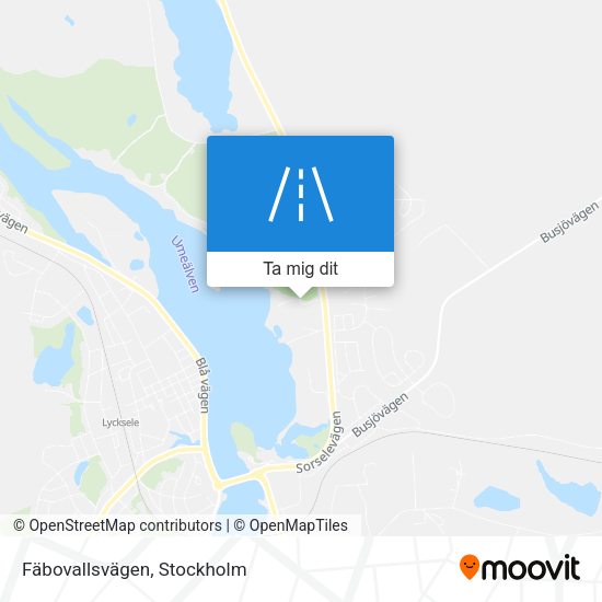 Fäbovallsvägen karta