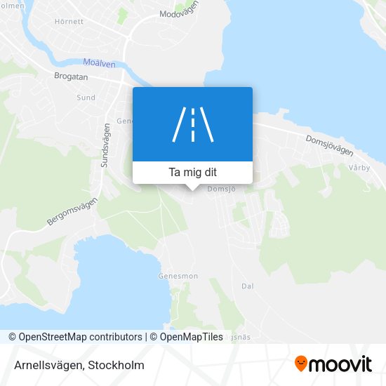 Arnellsvägen karta