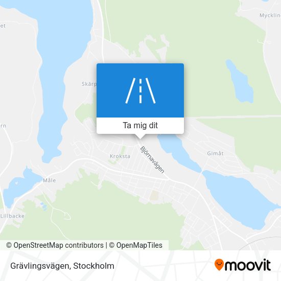 Grävlingsvägen karta