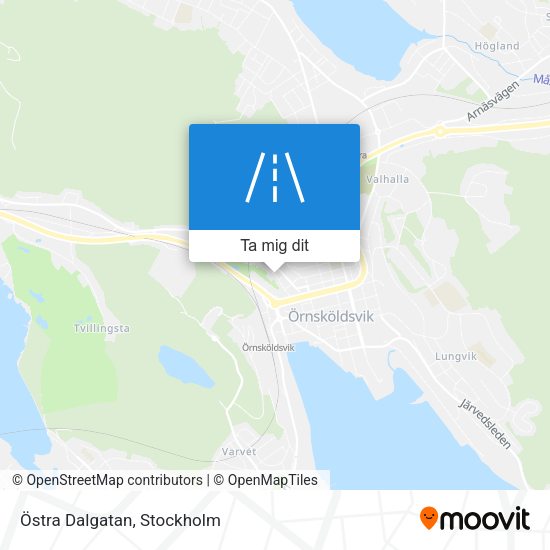 Östra Dalgatan karta