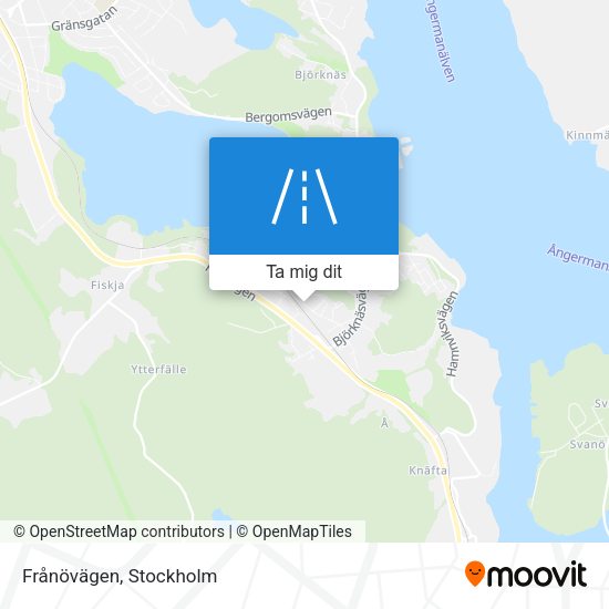 Frånövägen karta