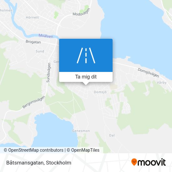 Båtsmansgatan karta