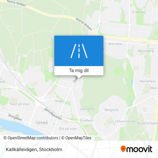 Kallkällevägen karta