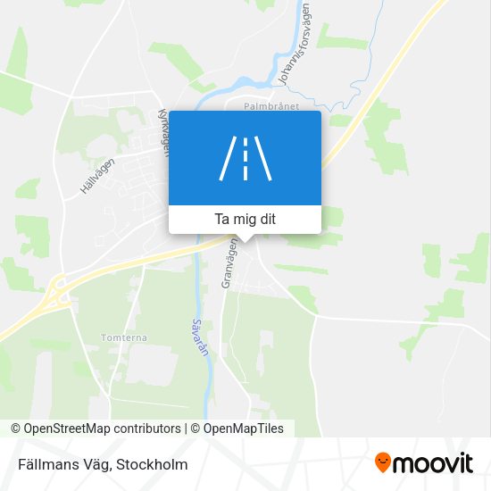 Fällmans Väg karta