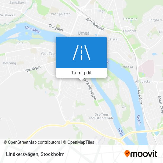 Linåkersvägen karta