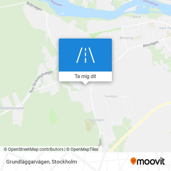 Grundläggarvägen karta