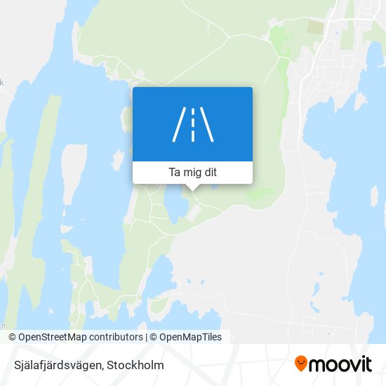 Själafjärdsvägen karta