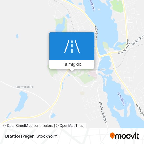 Brattforsvägen karta