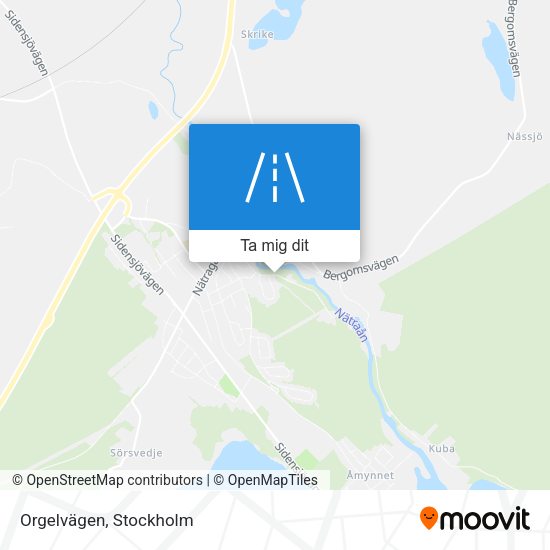 Orgelvägen karta