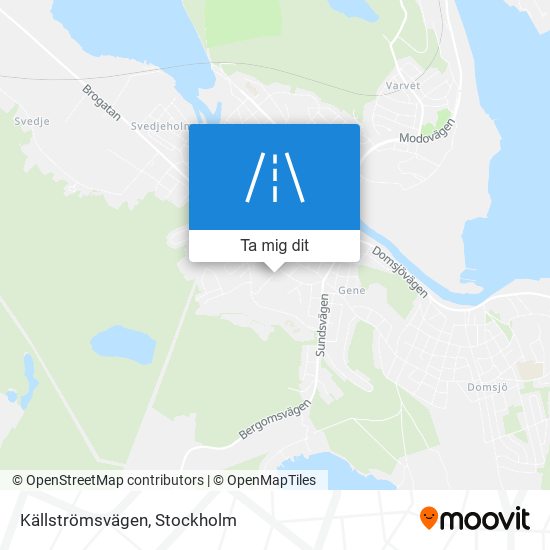 Källströmsvägen karta