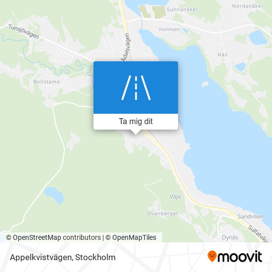 Appelkvistvägen karta