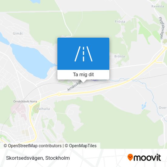 Skortsedsvägen karta
