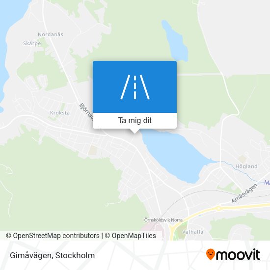 Gimåvägen karta