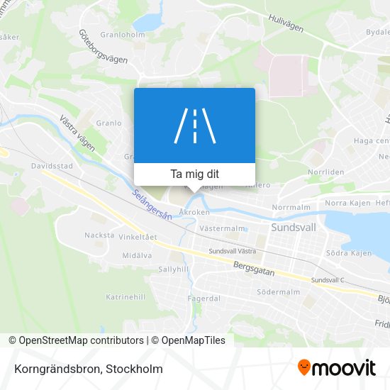 Korngrändsbron karta