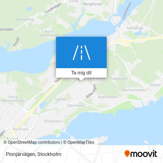 Pionjärvägen karta