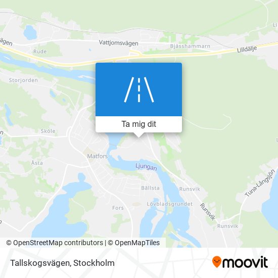 Tallskogsvägen karta