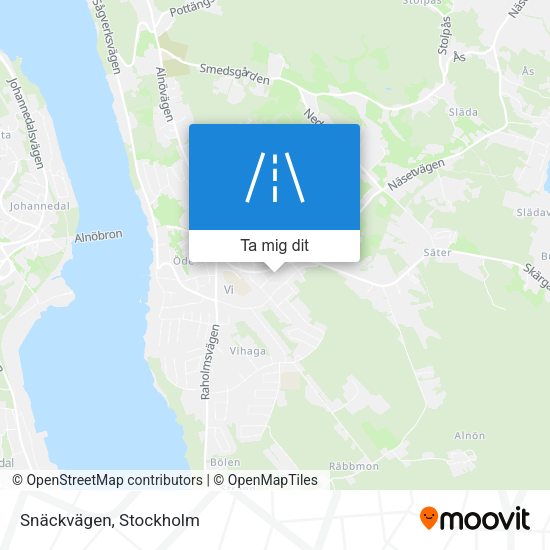 Snäckvägen karta
