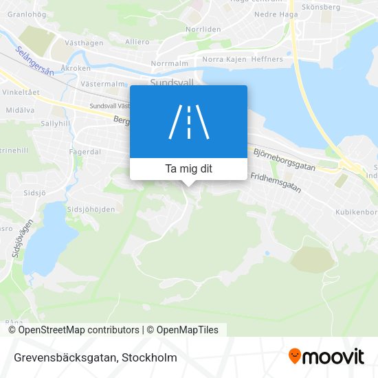 Grevensbäcksgatan karta