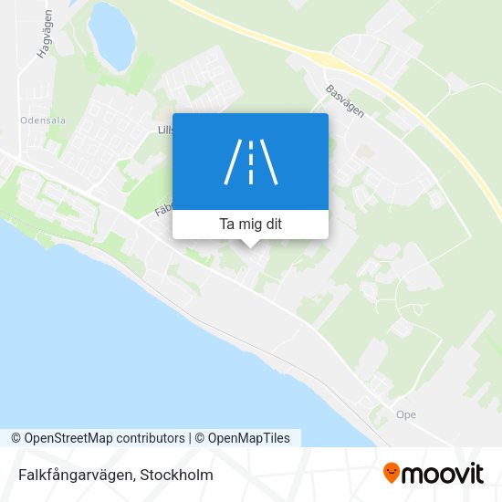 Falkfångarvägen karta