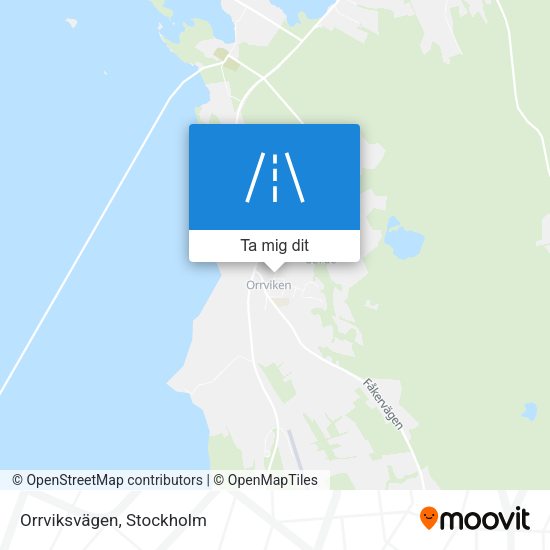 Orrviksvägen karta