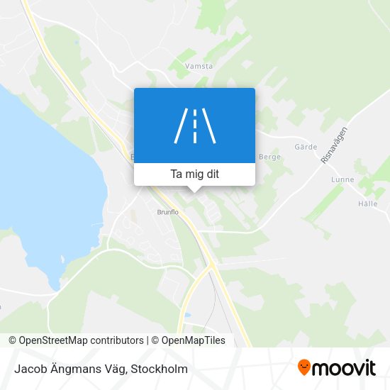 Jacob Ängmans Väg karta