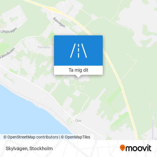 Skylvägen karta