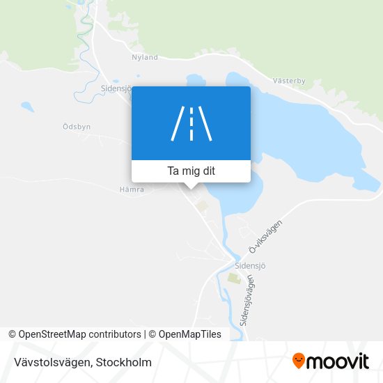 Vävstolsvägen karta