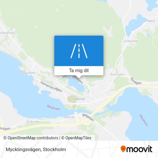 Mycklingsvägen karta