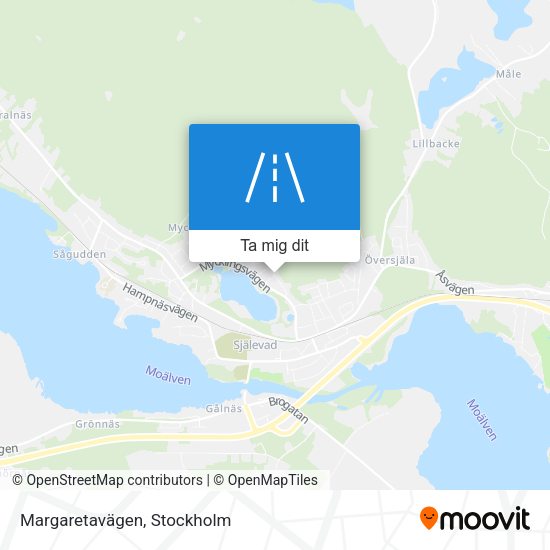 Margaretavägen karta