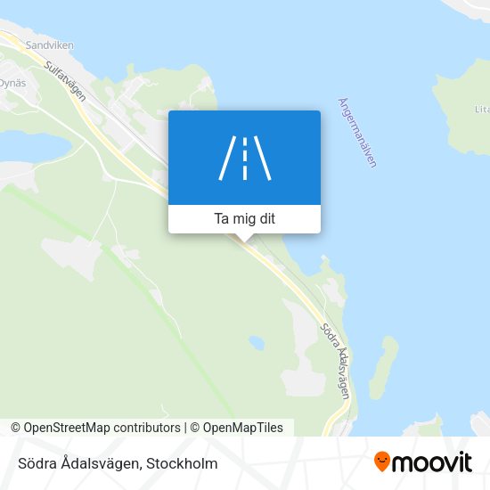 Södra Ådalsvägen karta