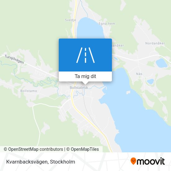 Kvarnbacksvägen karta