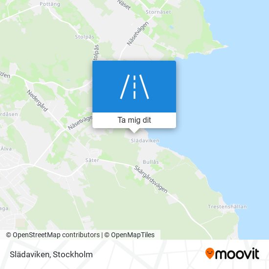 Slädaviken karta