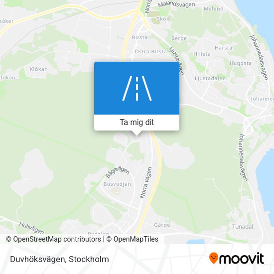 Duvhöksvägen karta