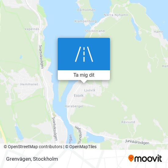 Grenvägen karta