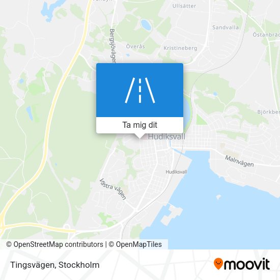 Tingsvägen karta