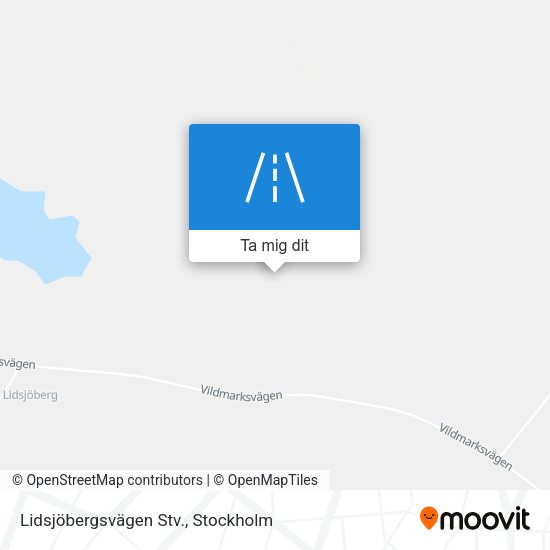 Lidsjöbergsvägen Stv. karta