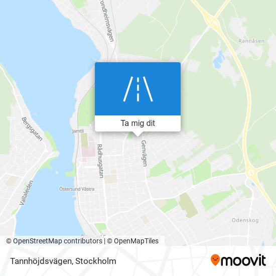 Tannhöjdsvägen karta