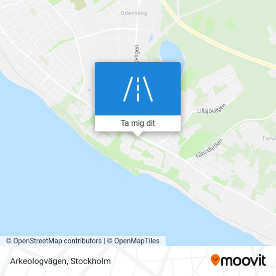 Arkeologvägen karta