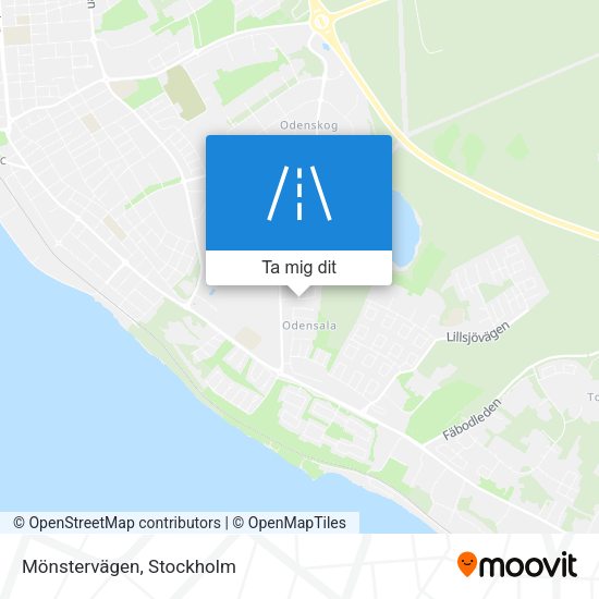 Mönstervägen karta