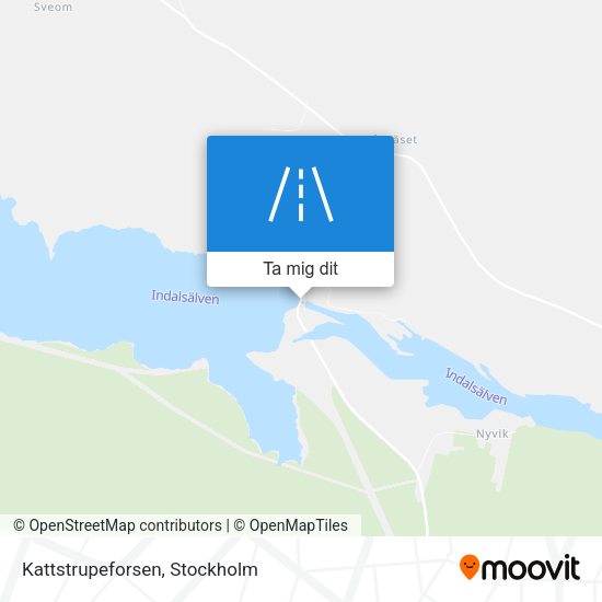 Kattstrupeforsen karta