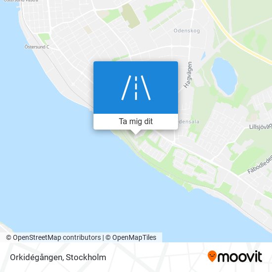 Orkidégången karta