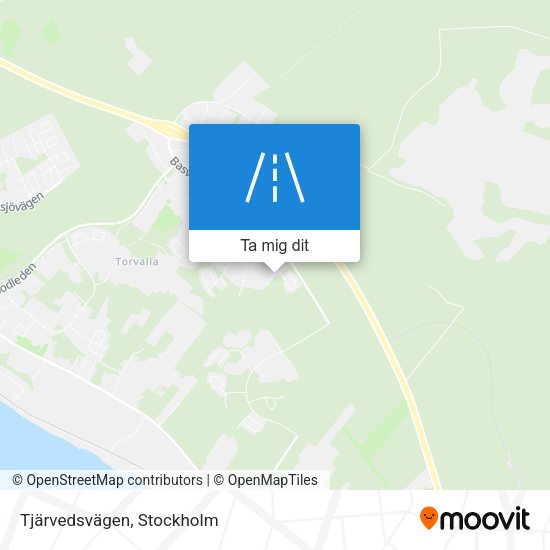 Tjärvedsvägen karta