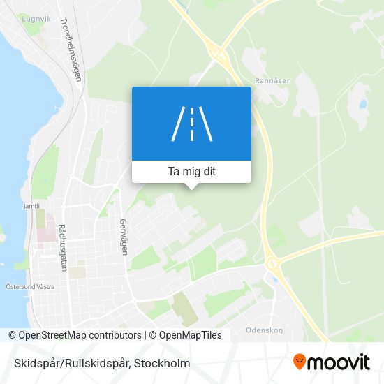 Skidspår/Rullskidspår karta