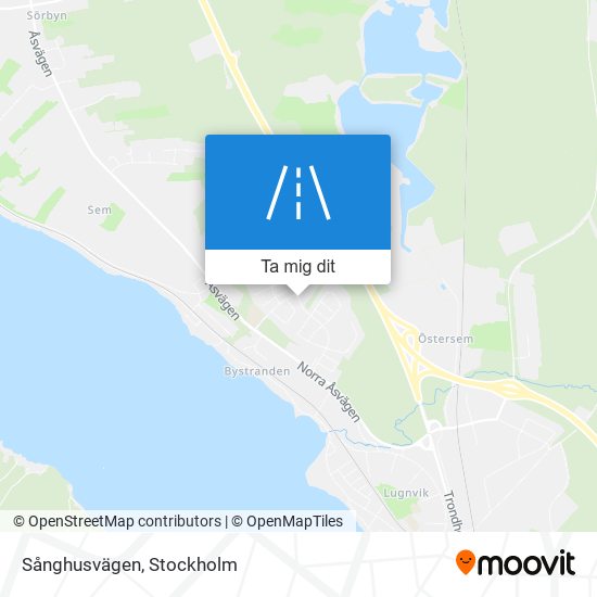 Sånghusvägen karta