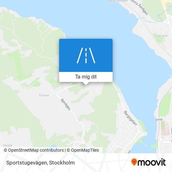 Sportstugevägen karta